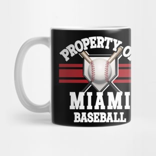 Proud Name Miami Graphic Property Vintage Baseball Mug